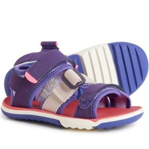 PLAE Kids Wes Sandals - Purple and Pink. Size 3